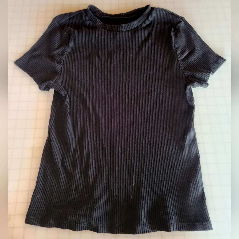 No Boundaries Black Ribbed Knit Top